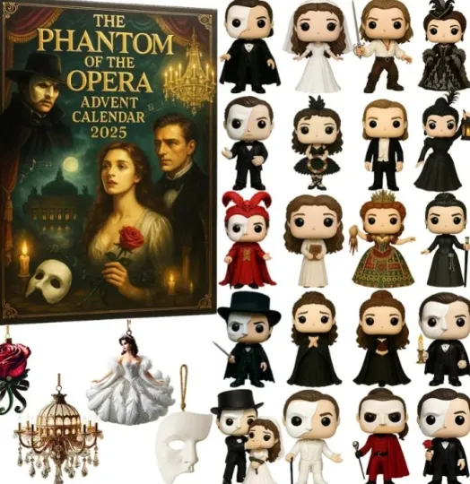 Discover The Phantom of the Opera Advent Calendar Christmas Doll Countdown Calendar Decor