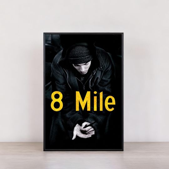 8 Mile Movie Poster, Eminem Poster Print, Room Decor