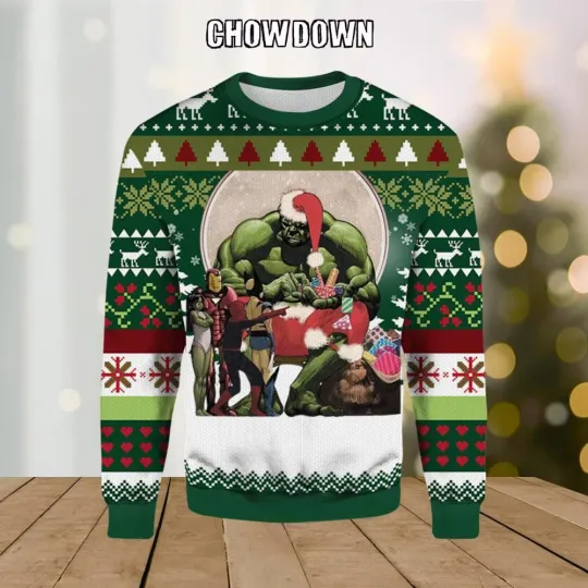 Hulk Have Yourself a Merry Marvel Ugly Christmas Sweater