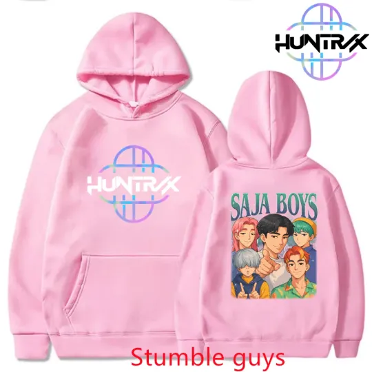 New Kpop Demon Hunters Hoodie Jacket Women Men Autumn Winter Anime Cartoon Warm Sportswear