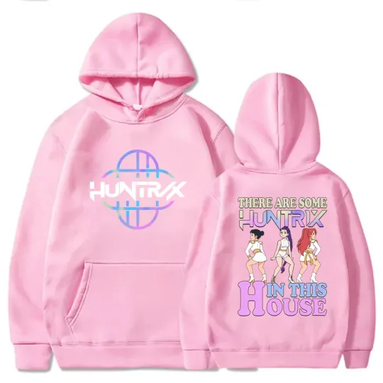 New Kpop Demon Hunters Autumn Sweatshirt Inosuke Unisex Cartoon Anime Fleece Warm Sportswear