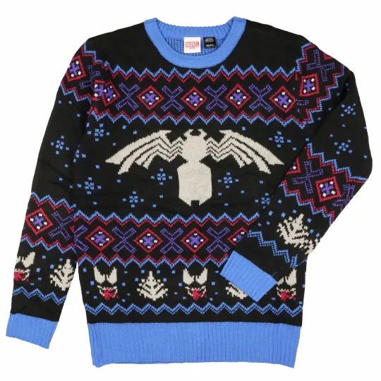 Discover Marvel Men's Venom Symbol Knit Holiday Ugly Christmas Pullover Sweater