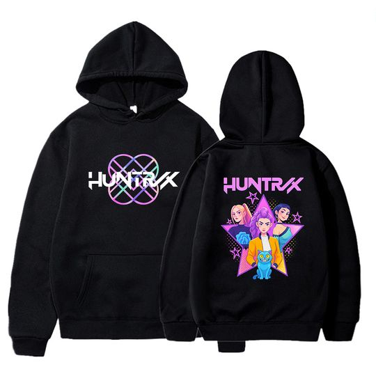Discover K-pop Anime Devil Hunter Fashion Korean Wave Harajuku Aesthetic Men's Autumn and Winter Hoodie Comfortable Pullover