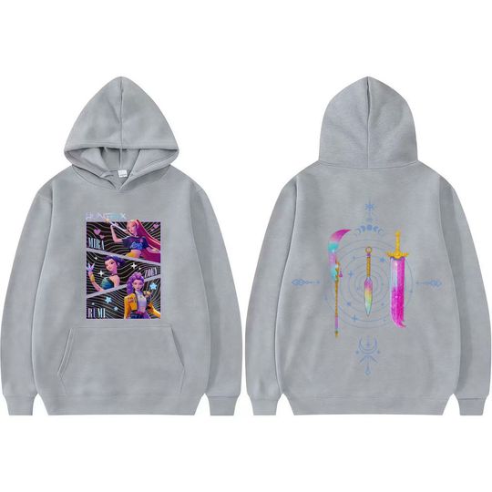 Discover Hot Sale Kpop Demon Hunters Merch Hoodies Men Women Clothing Harajuku Fashion Aesthetic Sweatshirt Streetwear Casual Autumn Tops