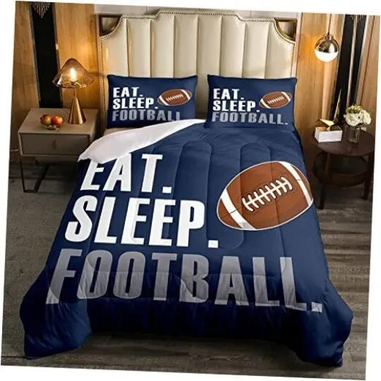 Rugby Comforter American Football Sports Bedding Set