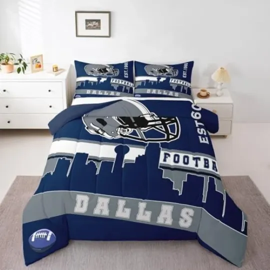 Football City Comforter Set American Football Bedding for Boys