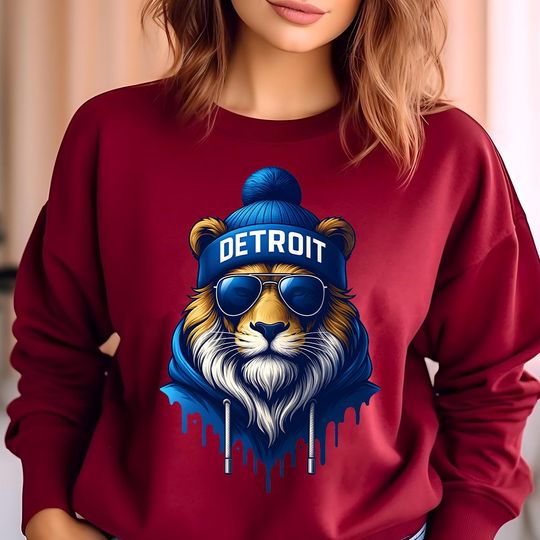 Discover Detroit Football Sweatshirt and Hoodie, Retro Varsity Crewneck,Detroit Sports Fan Gear, Gildan Game Day Shirt, Vintage Football Apparel Gift