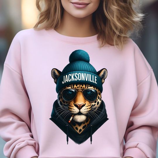 Jacksonville Mascot Football Sweatshirt, Vintage Sweatshirt for Fan, Game Day Sweatshirt, Football Gift for Supporters, Sports Fan Sweatshirt Gift