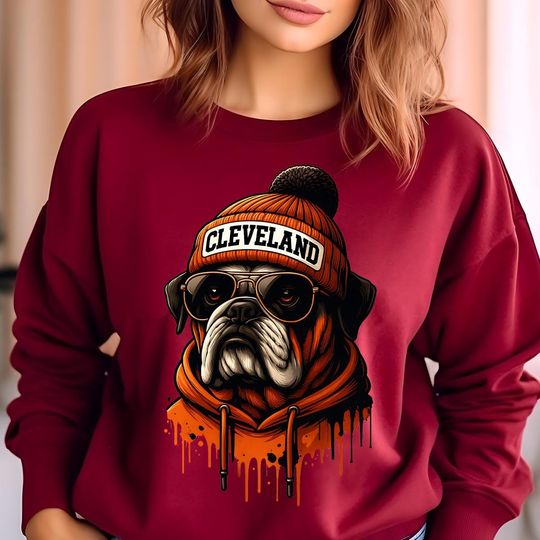 Discover Vintage Cleveland Football Sweatshirt, Retro Distressed Game Day Hoodie, Sports Fan Crewneck Jumper, Cleveland Team Apparel, Gift for Fans