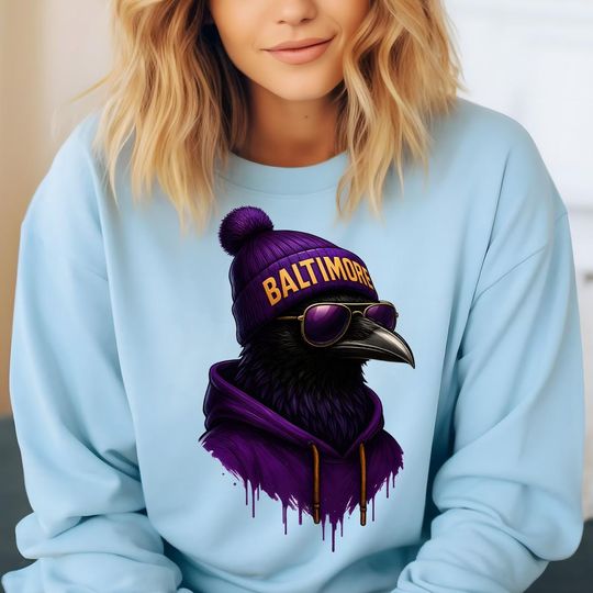 Discover Vintage Baltimore Football Sweatshirt, Retro Sports Fan Shirt, Trendy Game Day Tee, Baltimore Mascot Crewneck, Football Gift for Fans