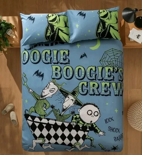 Discover Disney Nightmare Before Christmas Oogie Boogie Crew Double Duvet Cover Set