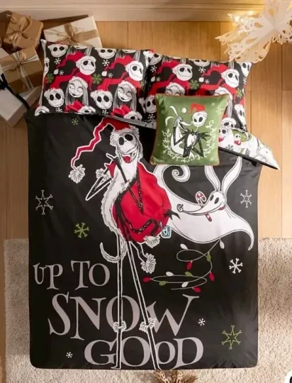 Discover Disney Nightmare Before Christmas Jack Skellington King Size Duvet Cover Set