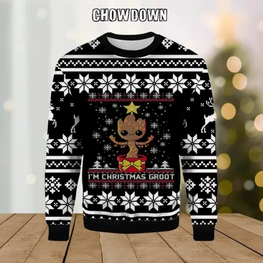 I’m Christmas Groot Marvel Ugly Christmas Sweater