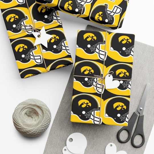 Discover Iowa -Themed Gift Wrap Papers |, Perfect for Tailgate Parties, Birthdays, Holidays, Sports Entusiasts, Event Celebrations