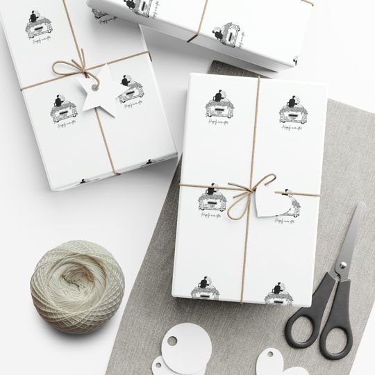 Wedding Gift Wrap Papers, Wrapping Paper, Special day Gift Wrap, Bride and Groom Wrap, Sustainable Gift Packaging