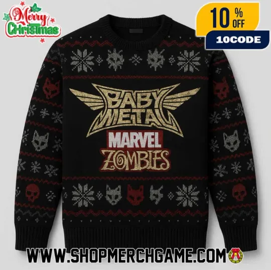 Discover Babymetal Marvel Zombies Ugly Christmas Sweater
