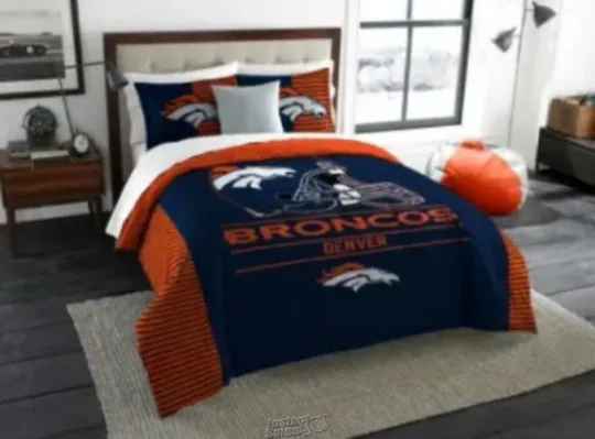 Denver Broncos The Northwest Company football Bedding Set
