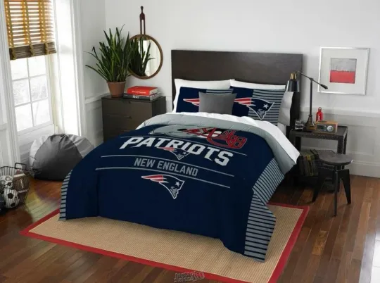 New England Patriots Northwest Company football Bedding Set