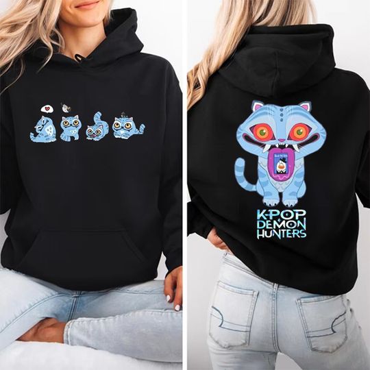 Discover KPop Demon Hunters Tiger Hoodie Fashion Unisex Harajuku Hip Hop Pullover Sweatshirt Gift Sweatshirt Hooded Female Casual Tops