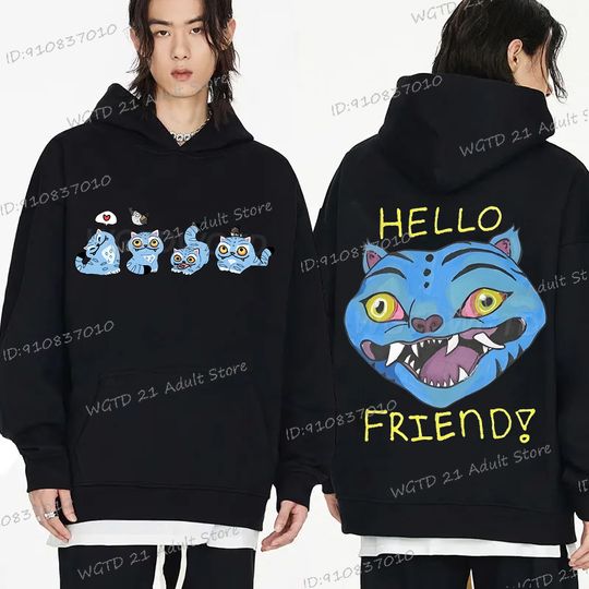 Discover Popular Anime Movie characters Hoodies Cartoon Tiger Men Women Tracksuit Long Sleeve Korean Ulzzang Movie characters Hoody