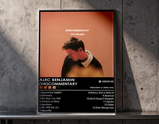 Discover Alec Benjamin Un Poster, Minimalist Wall Art, Bedroom Pop Print