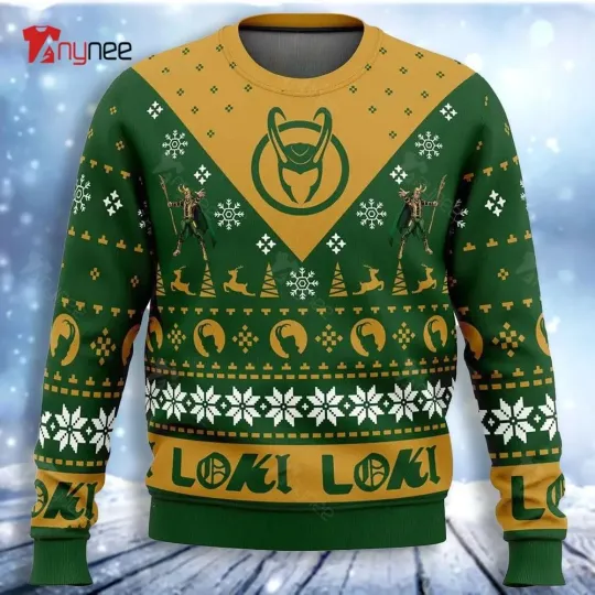 Let Earth Receive Her King Loki Marvel Ugly Christmas Sweater- Xmas Gifts 2025