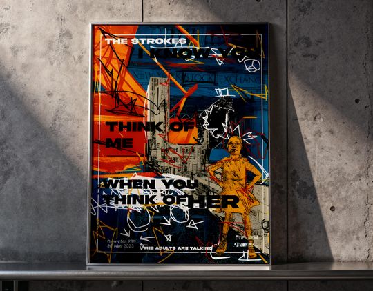 The Strokes Poster Print | Indie Rock Band Wall Art | Album Cover Poster