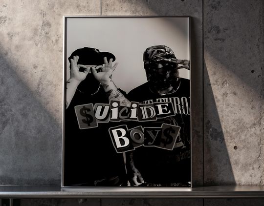 Discover Suicideboys Poster Print | Hip Hop Rap Duo Art | Album Cover Poster