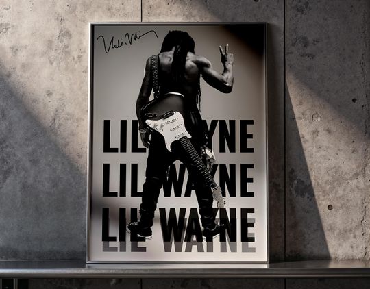 Lil Wayne Poster Print | Hip Hop Rap Artist Wall Art | Album Cover Poster