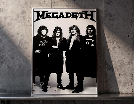 Megadeth Poster Print | Heavy Metal Band Wall Art | Album Cover Poster