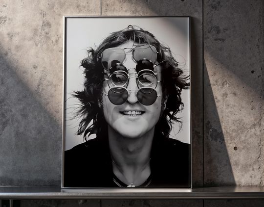 J Lennon Walls & Bridges Poster | Bob Gruen Photo Set | The Beatles Vintage Print