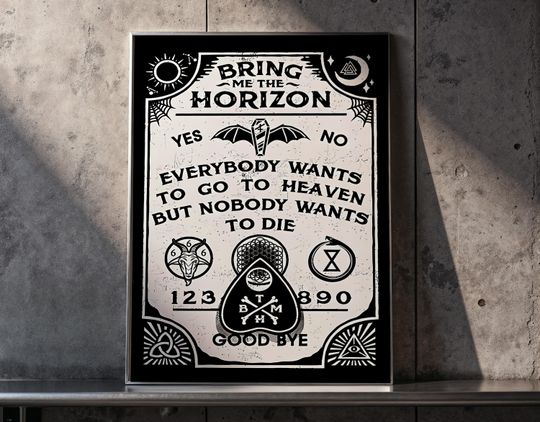 Bring Me The Horizon Poster | Album Cover Print | Rock Metal Band Wall Art