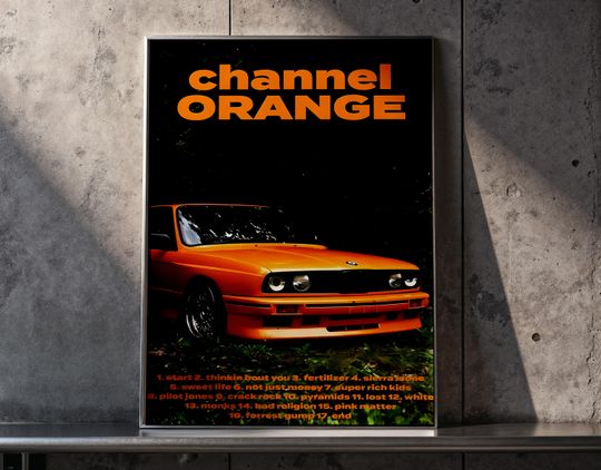 Discover Frank Ocean Poster Print | R&B Indie Artist Wall Art | Album Cover Poster