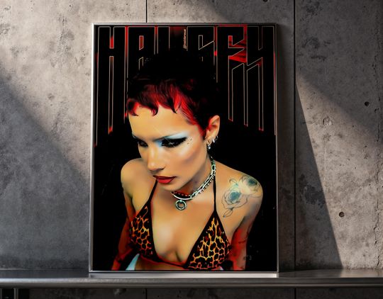 Discover Halsey Poster Print | Pop Indie Artist Wall Art | Album Cover Poster