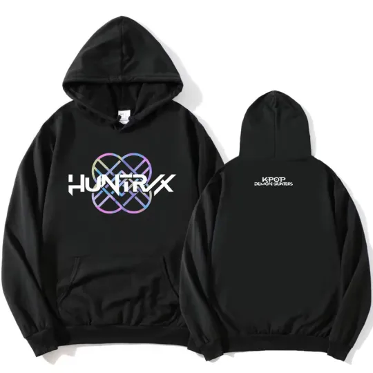Autumn Winter KPop Demon Hunters Huntrix Print Women Hoodie Men Hoodies Fashion Loose Oversized Pullover Boy Girl Sweatshirt