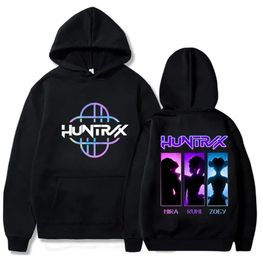New Kpop Demon Hunters Winter Hoodie Hashira Women Men Anime Cartoon Flannel Warm Sweatshirt