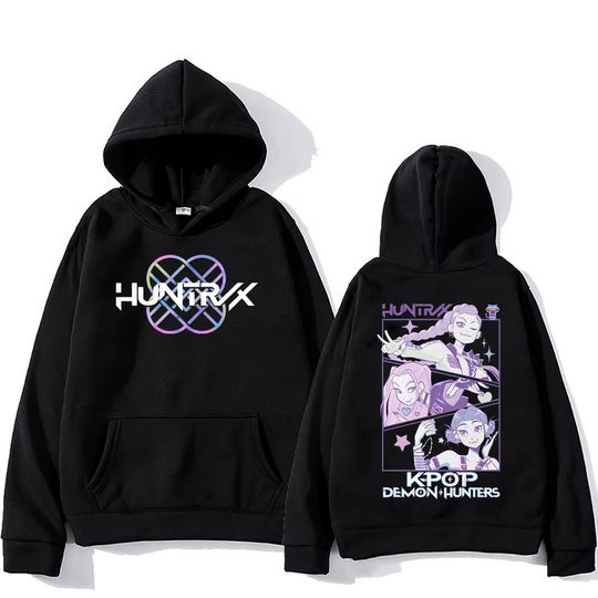 KPop Demon Hunters Hoodies Merch Kpop Men Women Sweatshirt Fashion Versatile Streetwear Oversized Y2K Pullovers Trends Anime Top
