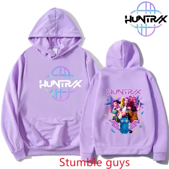 Discover Unisex New Kpop Demon Hunters Sweatshirt Thermal Cartoon Anime Fall Winter Warm Sports Hoodie