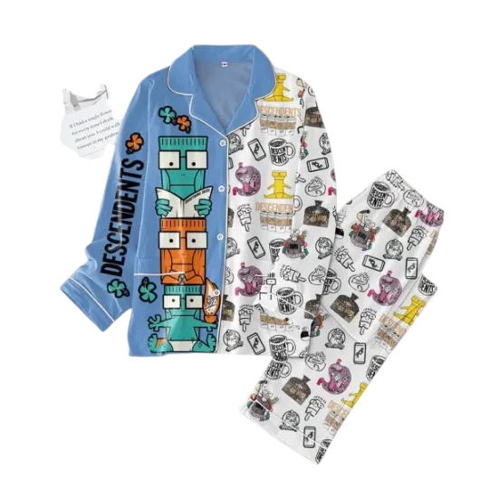Discover Descendents Rock Band Kabuki Girl Polyester Pajamas Set