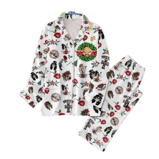 Discover Guns N8217 Roses Merry Christmas Pajamas Set