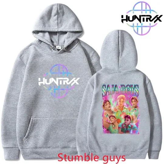 New Kpop Demon Hunters Anime Hoodie Women Men Autumn Winter Cartoon Warm Fashion Sportswear