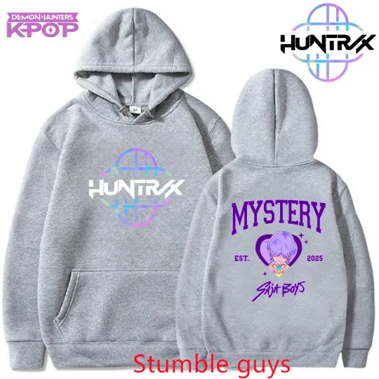 Men Kpop Demon Hunters Hoodie zenittsu Streetwear Fall Winter Anime Cartoon Warm Fashion
