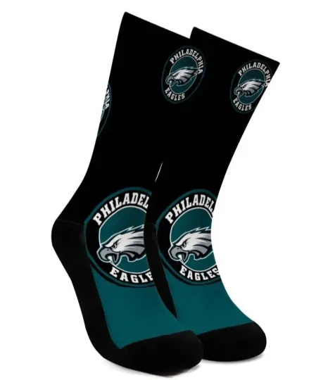 Discover Philadelphia Eagles Socks Unisex One Size Fits Most football Football Teams
