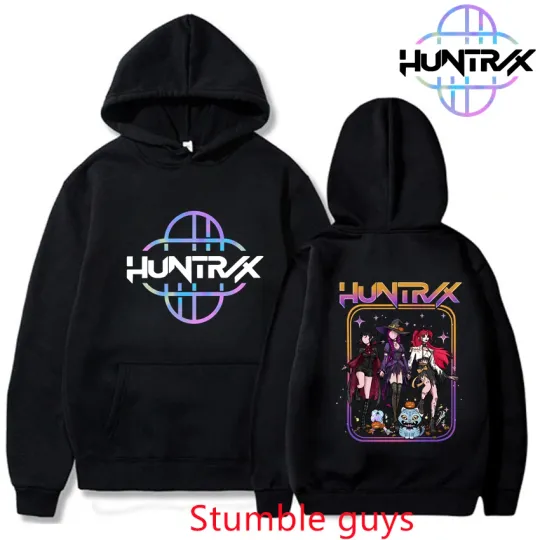 New Kpop Demon Hunters Sport Hoodie Hip Hop Women Men Autumn Winter Anime Cartoon Warm Sweatshirt