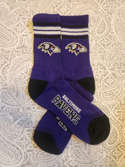 Discover Baltimore Ravens Football sock