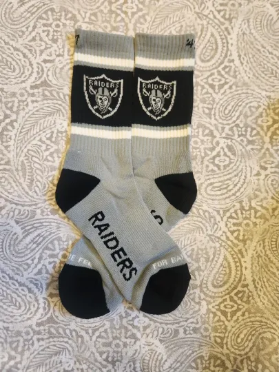 Las Vegas Raiders Football sock