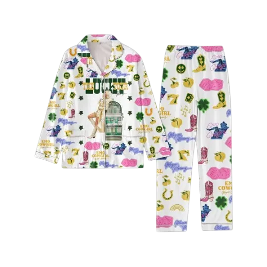 Discover Megan Moroney The Lucky Tour Emo Cowgirl Pajamas Set