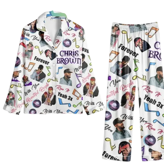 Chris Brown Forever Yeah Pajamas Set