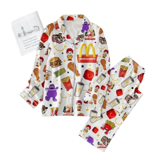 Discover McDonald8217s Mascot And Big Mac Christmas Pajamas Set