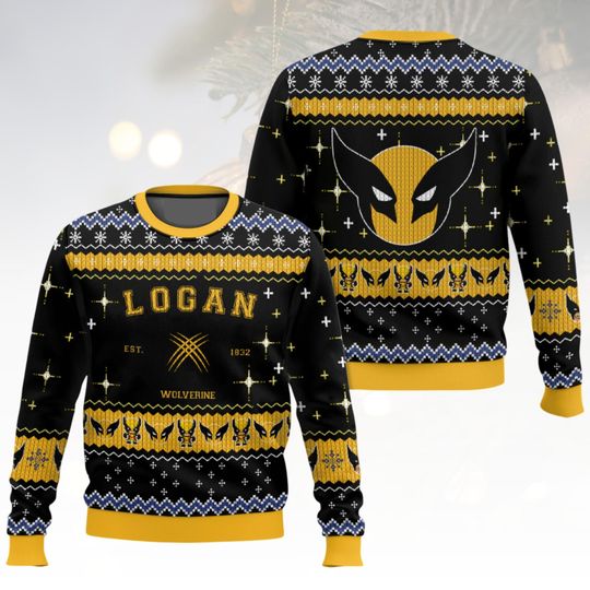 Discover Marvel Christmas Ugly Sweater, Wolverine Holiday Sweater, Superhero Christmas Sweater For Men And Women, Xmas Gift